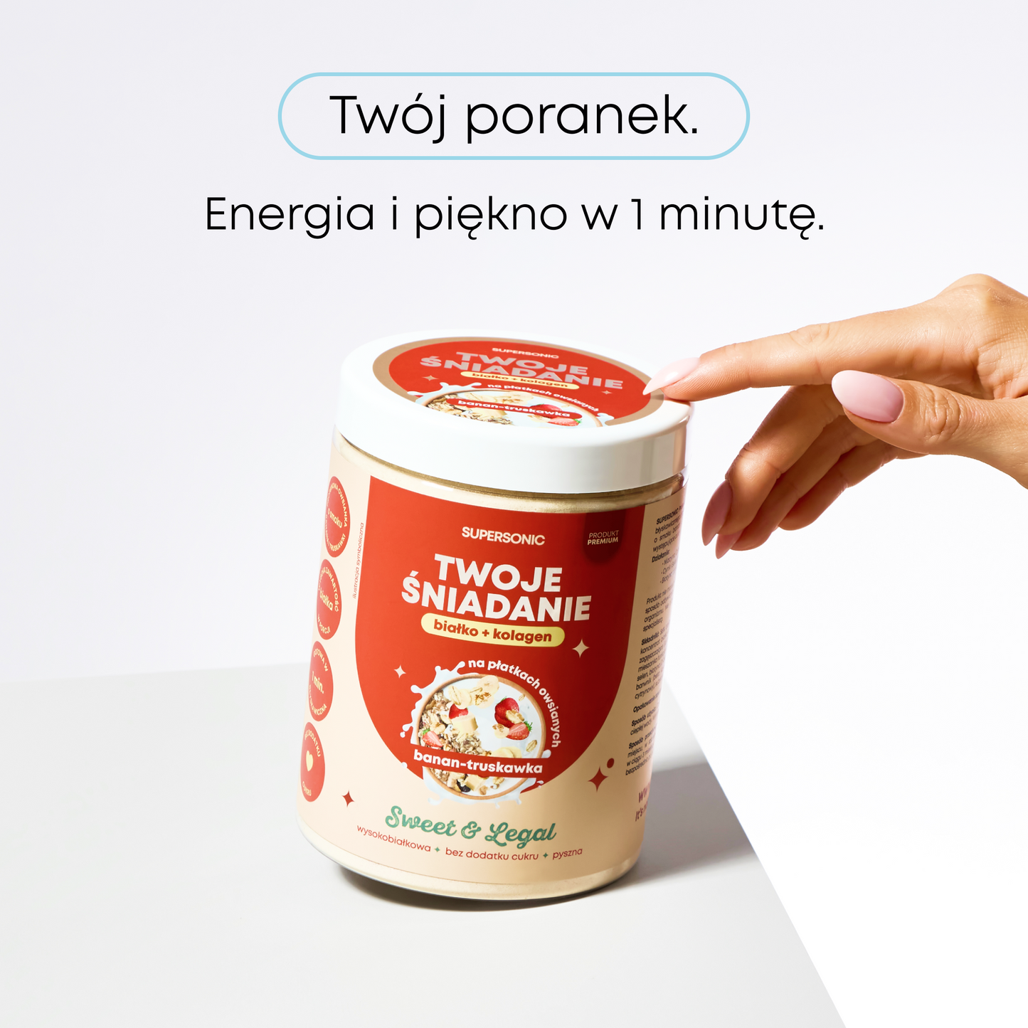 SUPERSONIC Twoje Śniadanie białko+kolagen