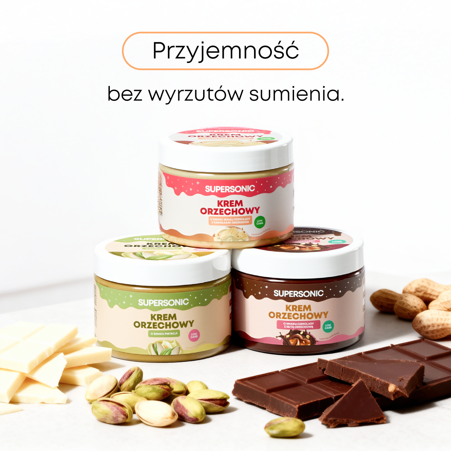 SUPERSONIC Krem Orzechowy Low-carb