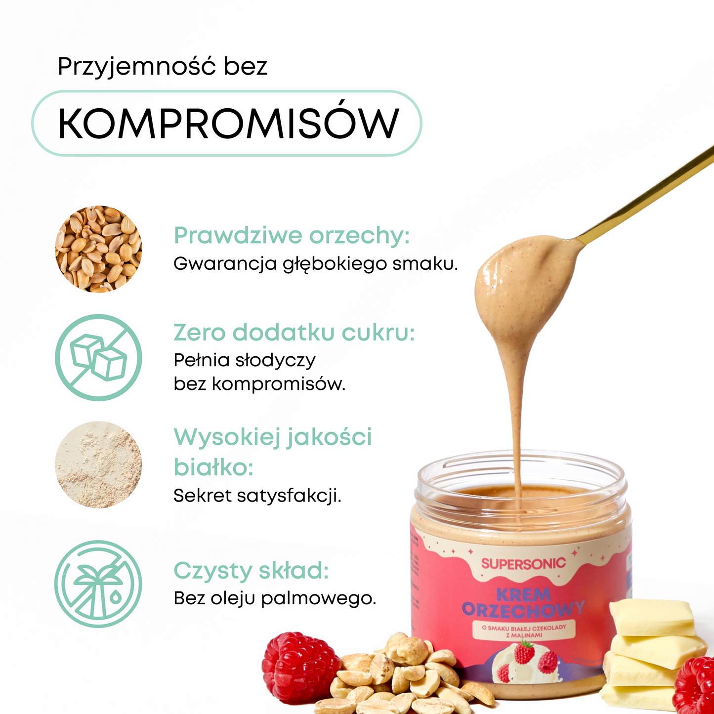 SUPERSONIC Proteinowy Krem Orzechowy