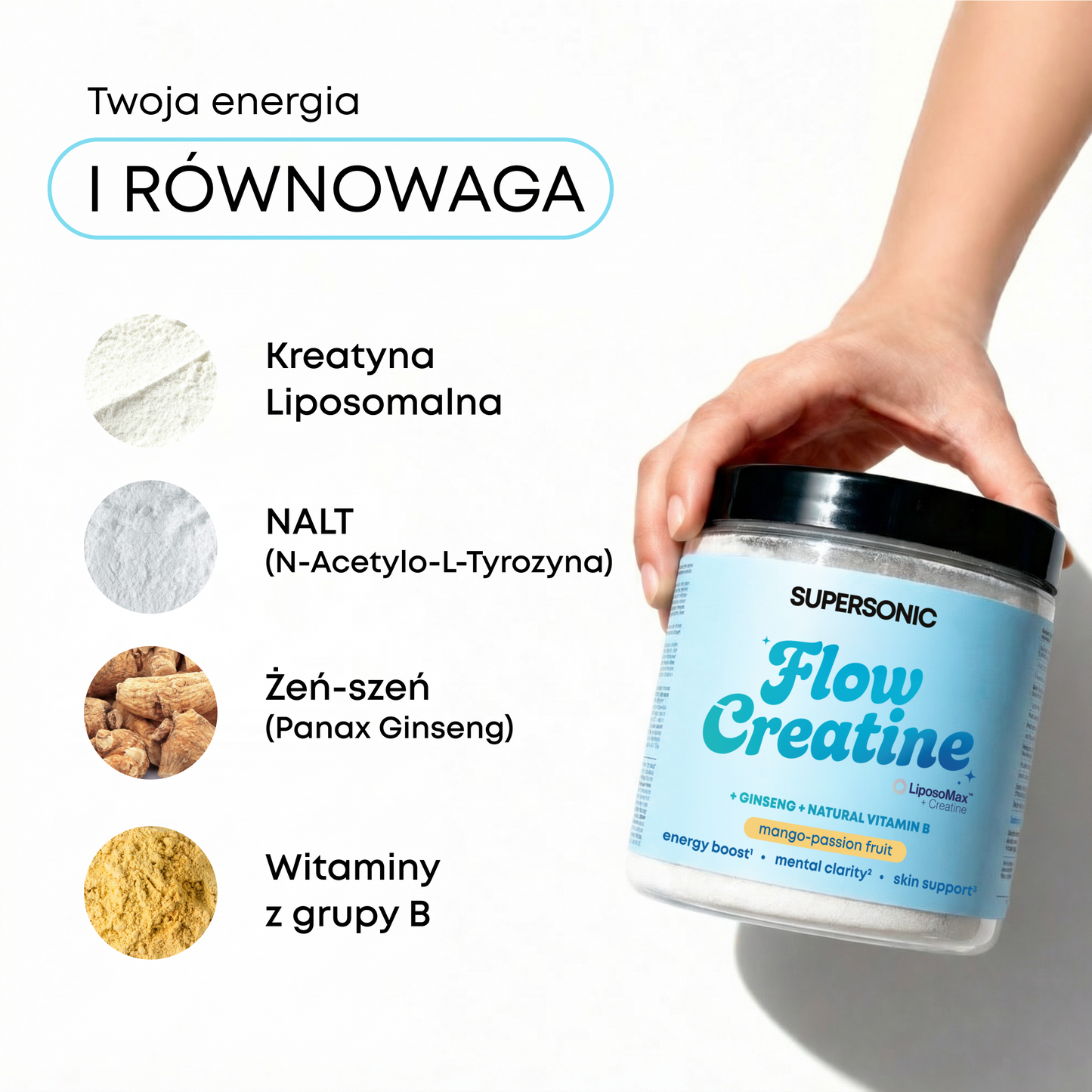 SUPERSONIC Kreatyna liposomalna Flow Creatine