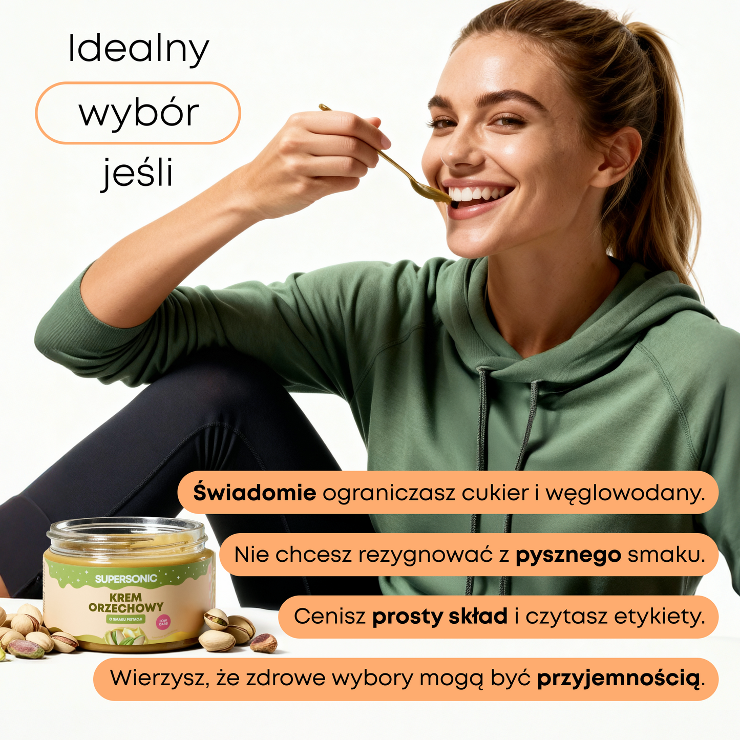 SUPERSONIC Krem Orzechowy Low-carb