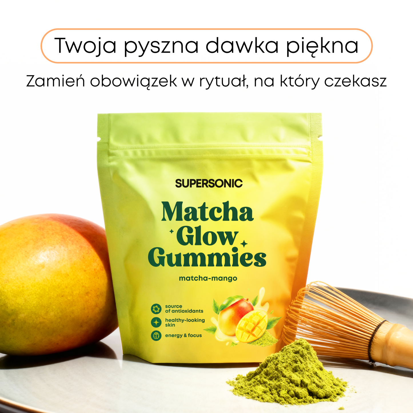 SUPERSONIC Matcha Glow Gummies