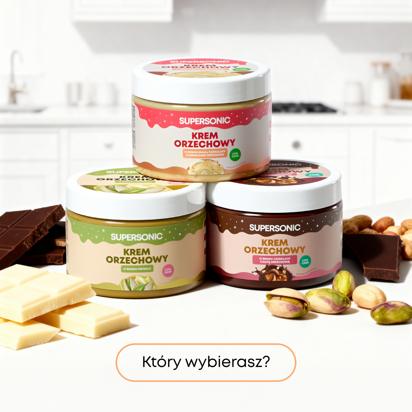 SUPERSONIC Krem Orzechowy Low-carb