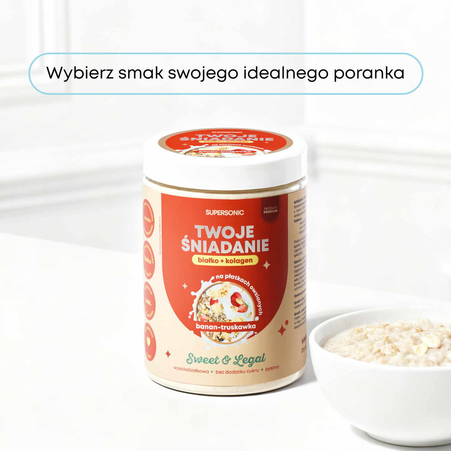SUPERSONIC Twoje Śniadanie białko+kolagen