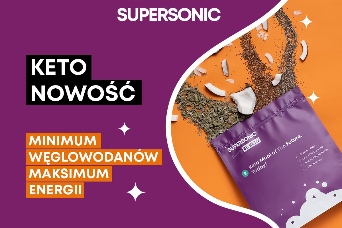 SUPERSONIC Food Powder KETO na diecie niskowęglowodanowej