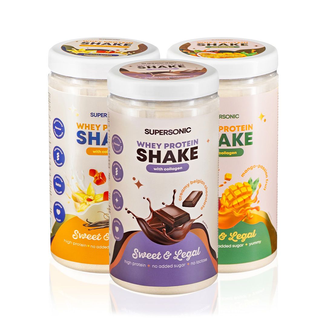 SUPERSONIC 3xshakes z kolagenem z odbiciem