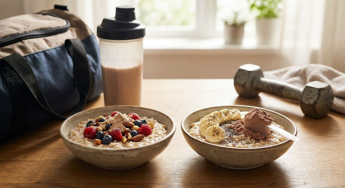 Owsianka proteinowa przed i po treningu