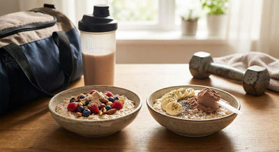 Owsianka proteinowa przed i po treningu