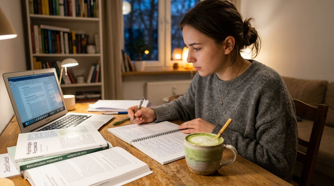 Matcha latte dla studentów przed egzaminami – sesja 2026