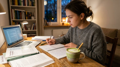Matcha latte dla studentów przed sesją egzaminacyjną