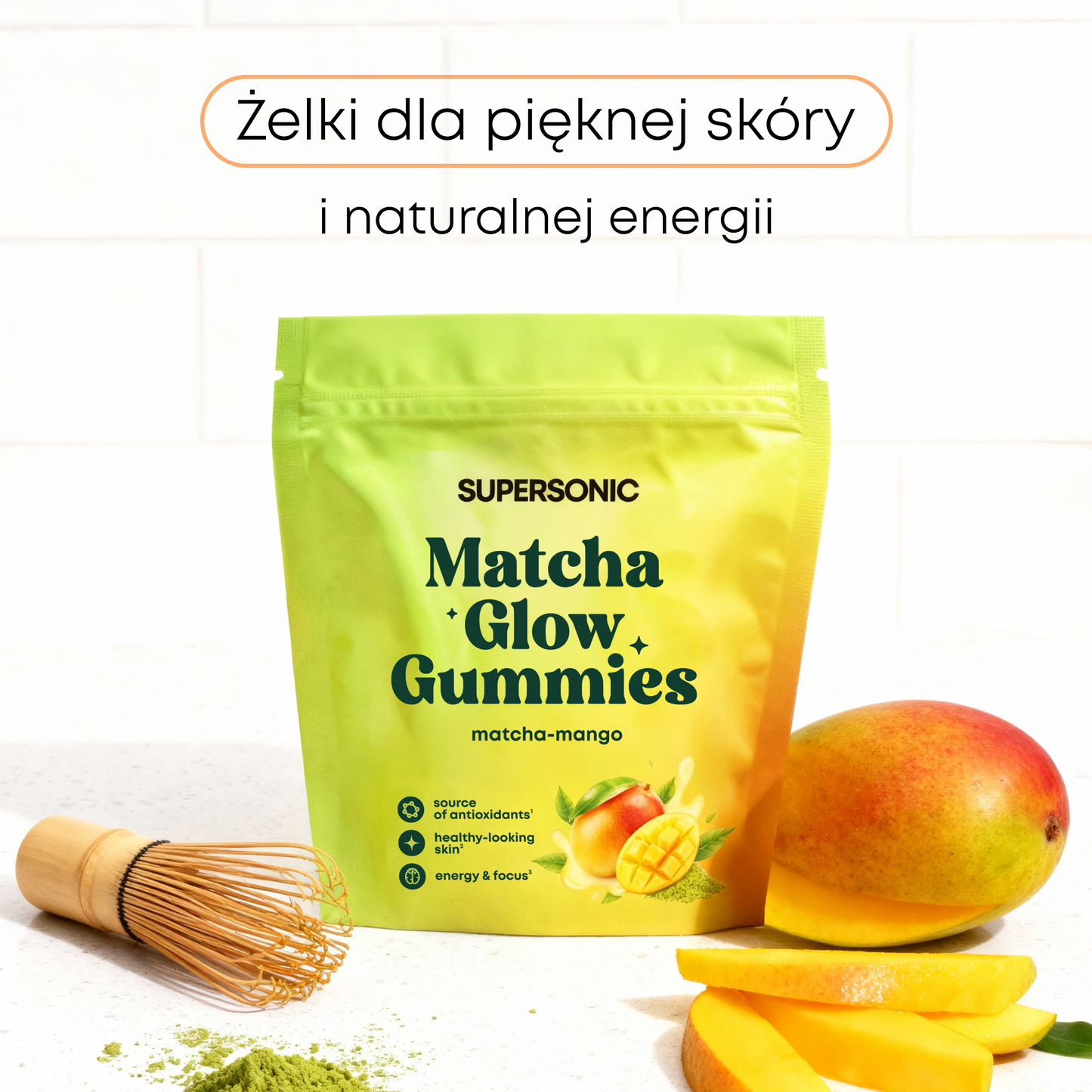 SUPERSONIC Matcha Glow Gummies