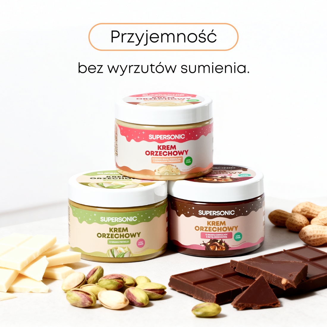SUPERSONIC Krem Orzechowy Low-carb