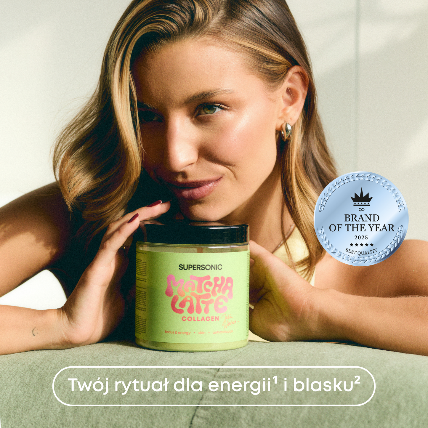 SUPERSONIC Matcha Latte Kollagen