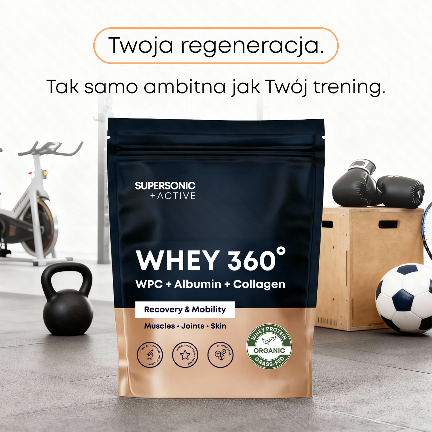 SUPERSONIC Whey 360° GRASS-FED Protein Supplement