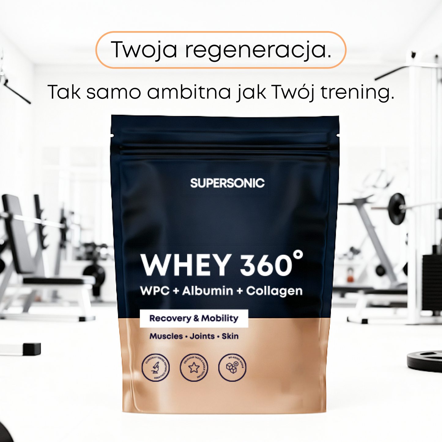 SUPERSONIC Odżywka Białkowa Whey 360°