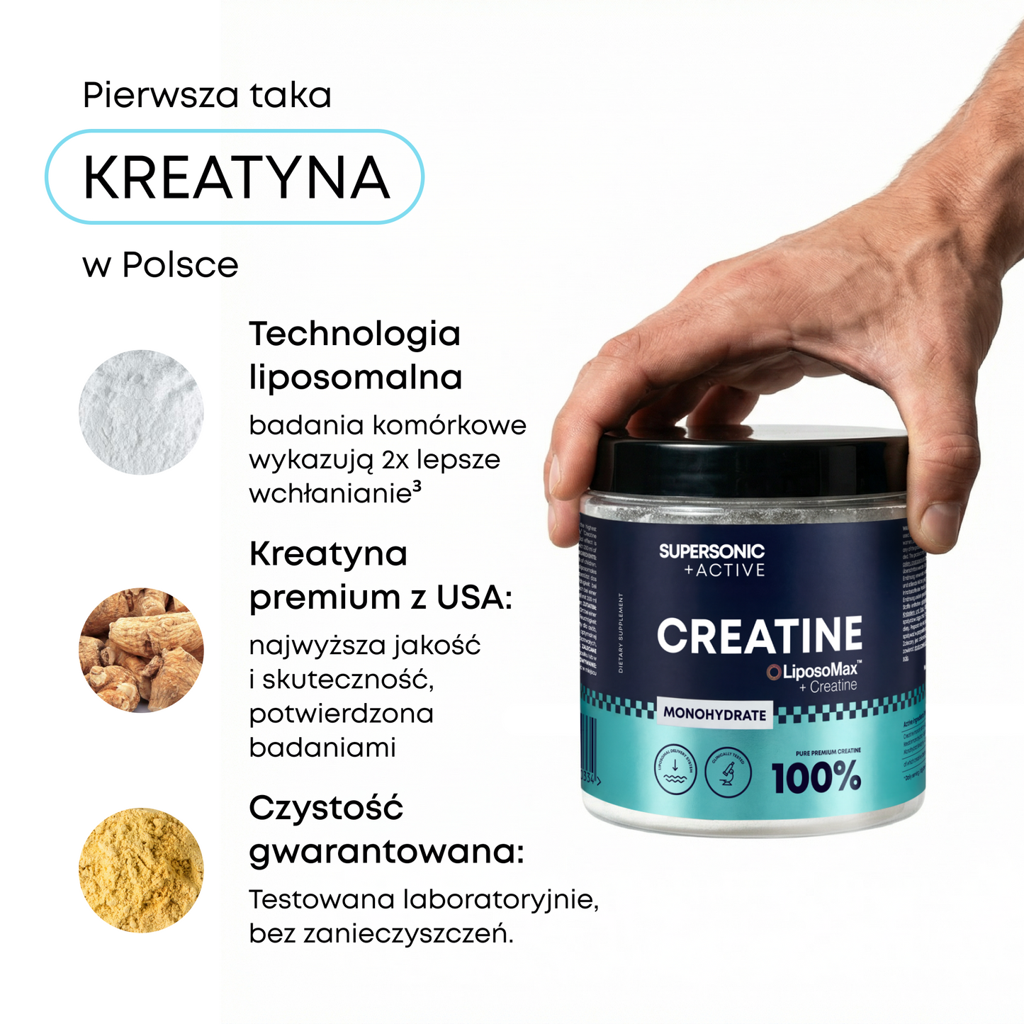 SUPERSONIC +Active Kreatyna liposomalna