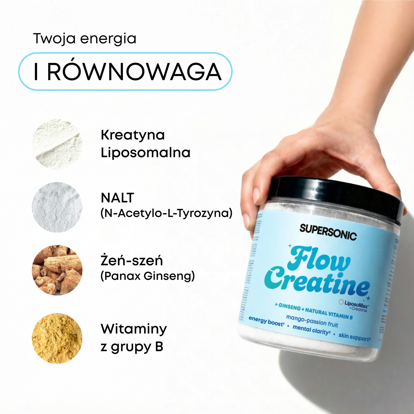 SUPERSONIC Kreatyna liposomalna Flow Creatine