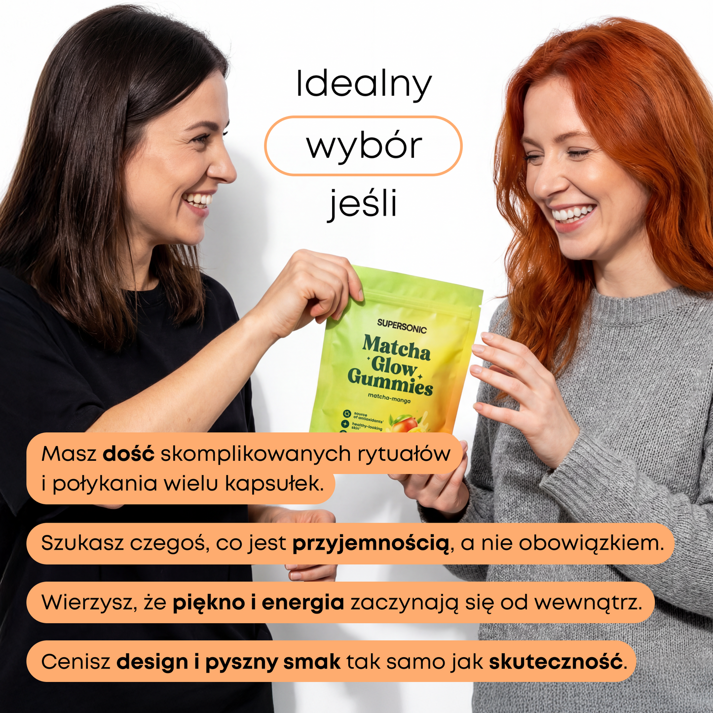 SUPERSONIC Matcha Glow Gummies