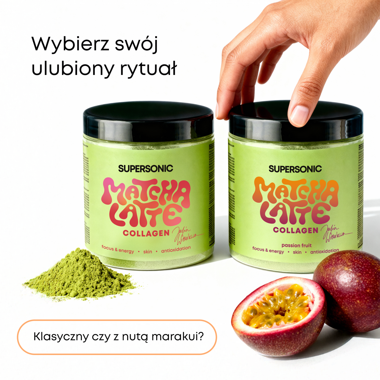 SUPERSONIC Matcha Latte Kollagen