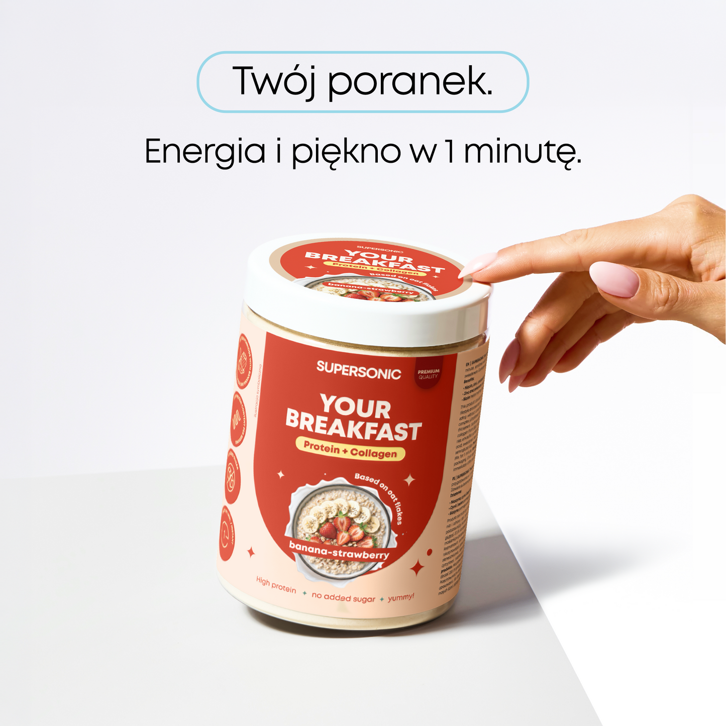 SUPERSONIC Twoje Śniadanie białko+kolagen