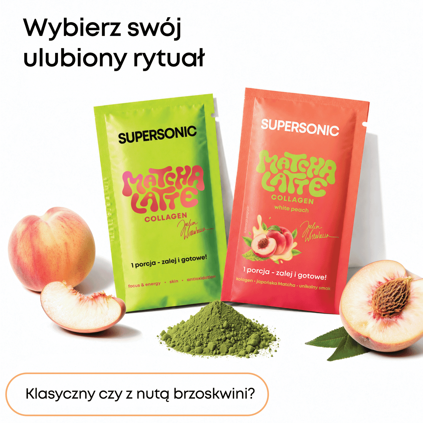 SUPERSONIC Matcha Latte Collagen Saszetki